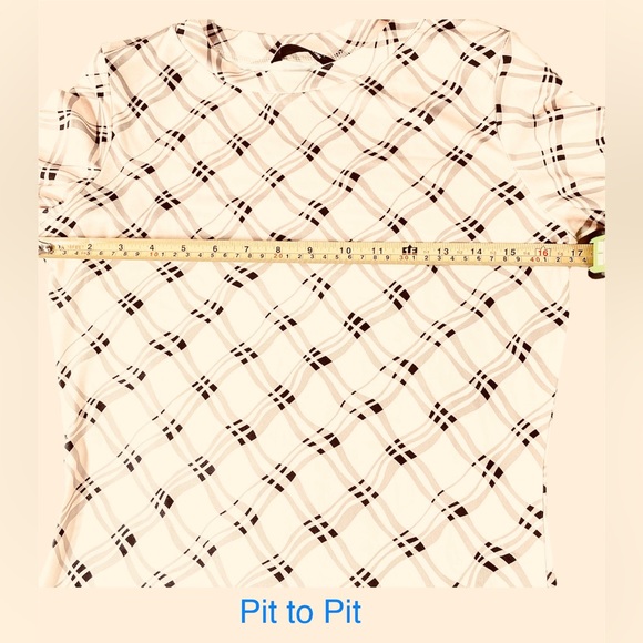 Plaid Dress with Flared Sleeves M - Picture 9 of 16